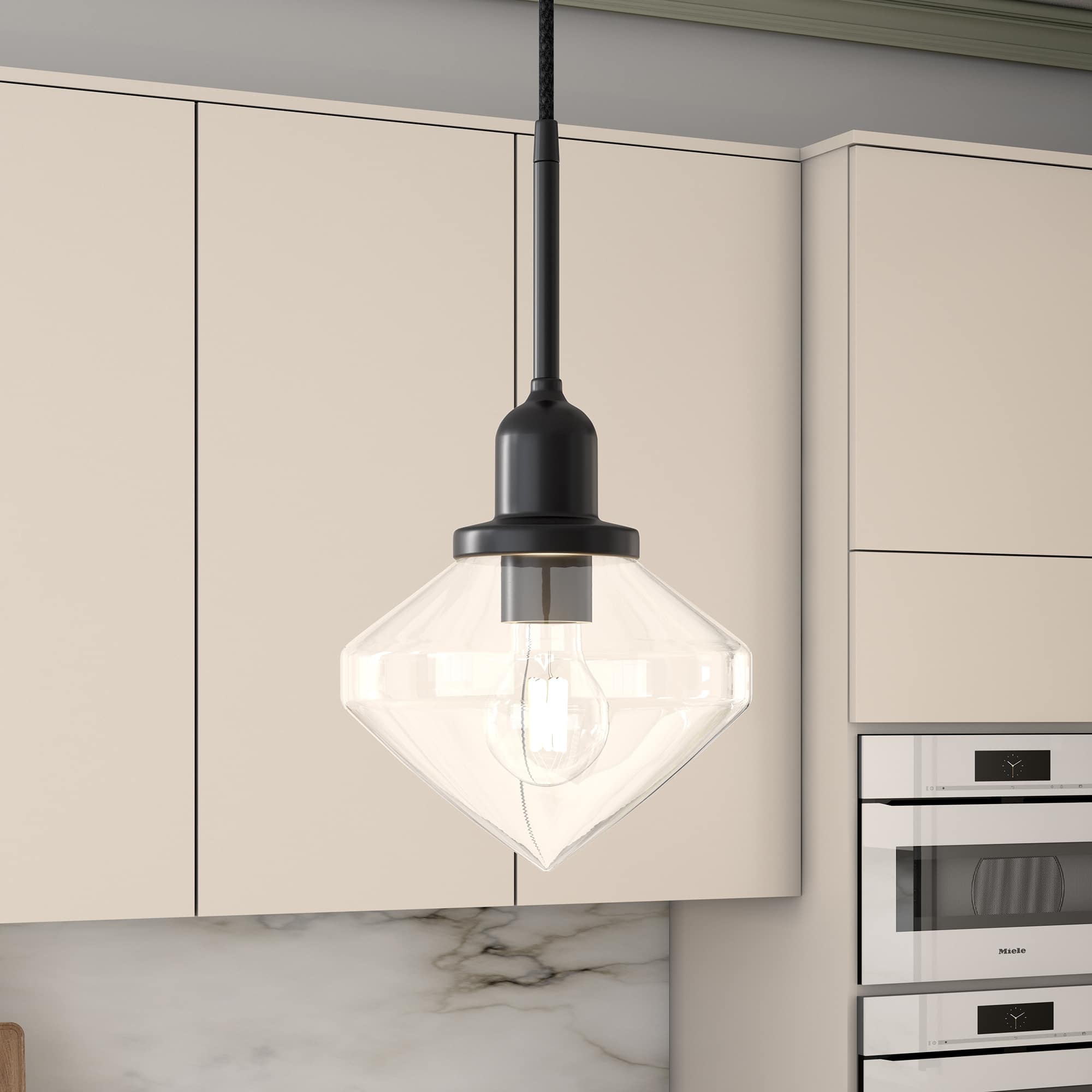 Option Blackened Bronze and Clear Glass