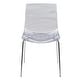 preview thumbnail 26 of 37, LeisureMod Astor Set of 4 Acrylic Plastic Transparent Dining Side Chair With Chrome Base for Home Kitchen Restaurant