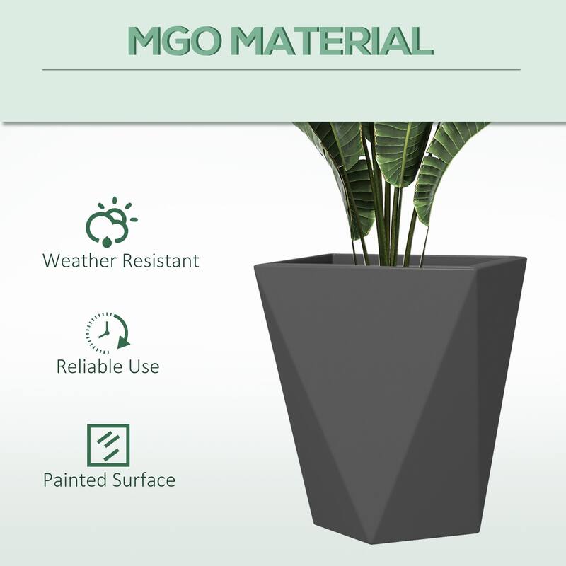 Tall Planters MgO Indoor Outdoor Planters Set of 3