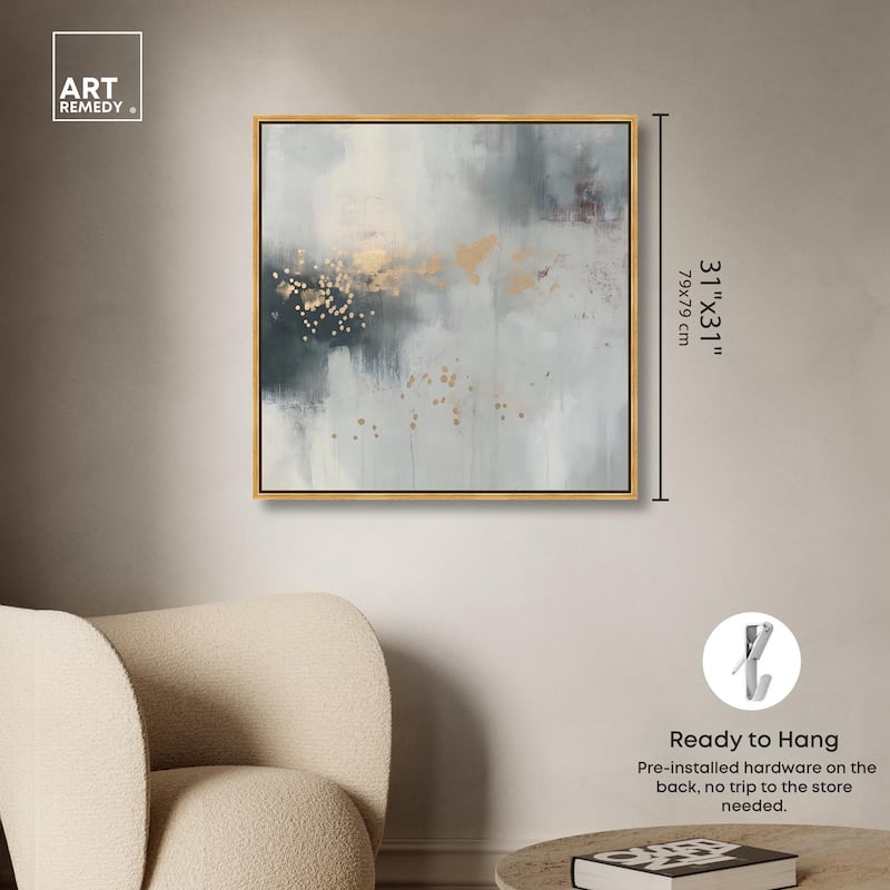 Silvered Hues and Gold II Canvas by Art Remedy