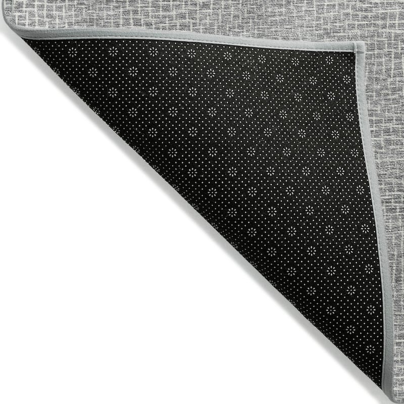 Machine Washable Indoor/ Outdoor Solid Modern Chantille Rug