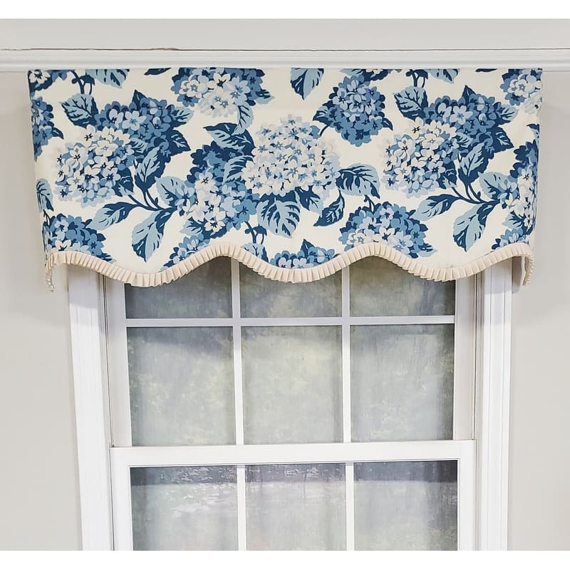 RLF Home Design Summerwind Provance Window Valance - Blue