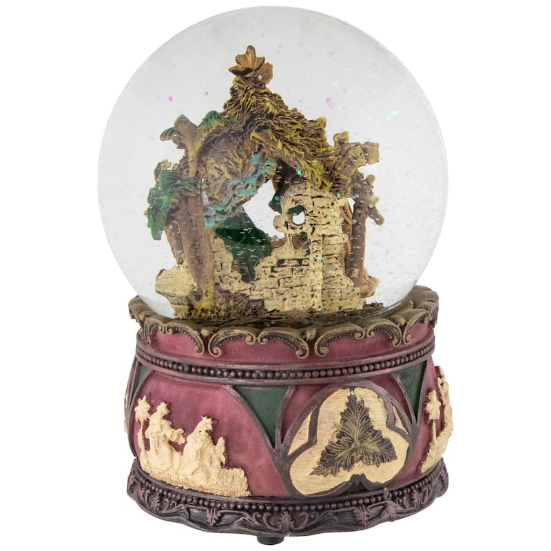 Holy Family Nativity Scene Christmas Snow Globe - 5.75"