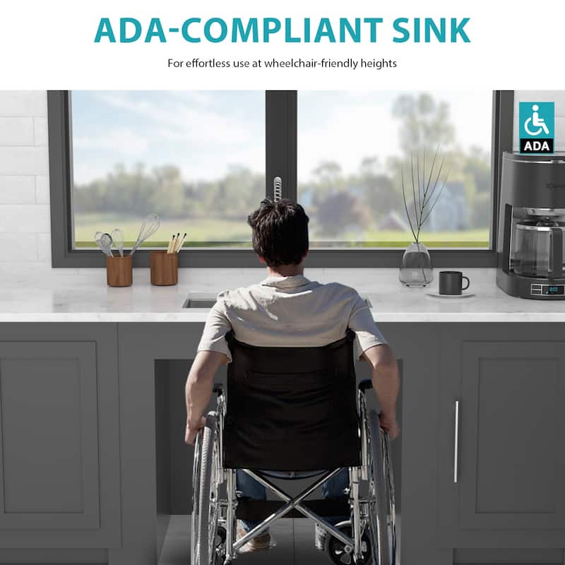 Kitchen Sink, 23 Inch Undermount Sink 5.5-Inch Single Bowl 16 Gauge Stainless Steel 23x18x5.5 Inch Handmade Sinks Basin