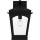 preview thumbnail 2 of 3, Earth Black Outdoor Wall Lantern from the Huck Collection