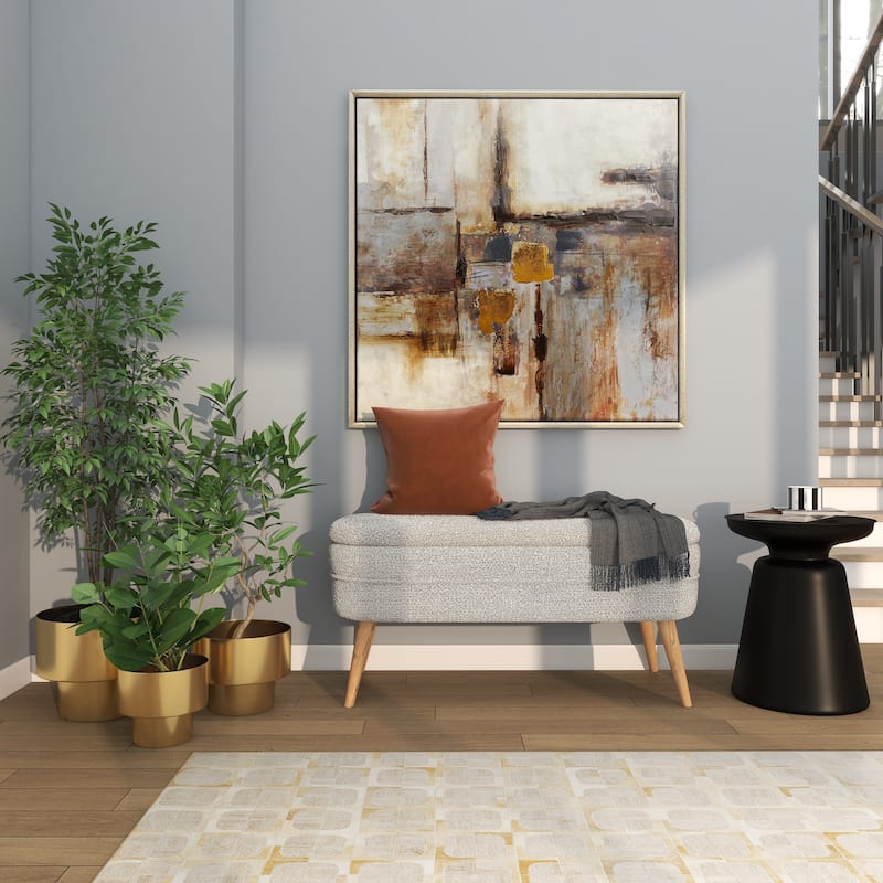 Metal Brushed Indoor Outdoor Planter - Set of 3 Gold - Roche River Decor
