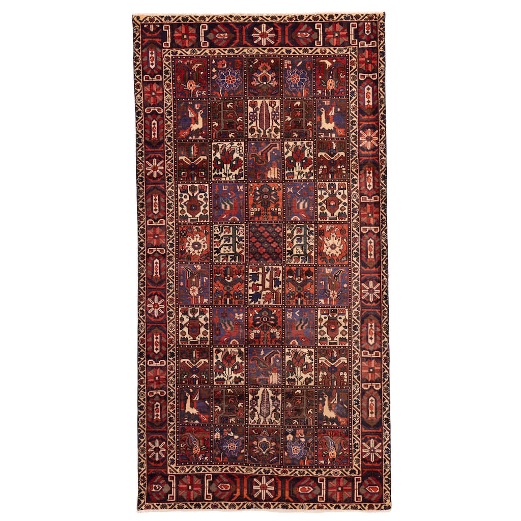 ECARPETGALLERY Hand-knotted Kayseri Vintage Red Wool Rug - 5'1 x 10'2