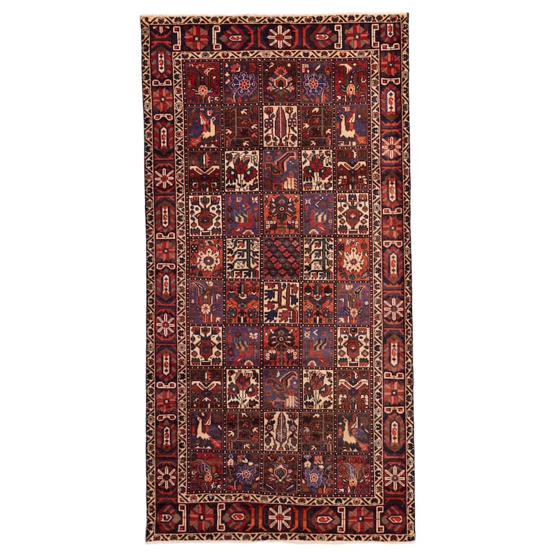 ECARPETGALLERY Hand-knotted Kayseri Vintage Red Wool Rug - 5'1 x 10'2