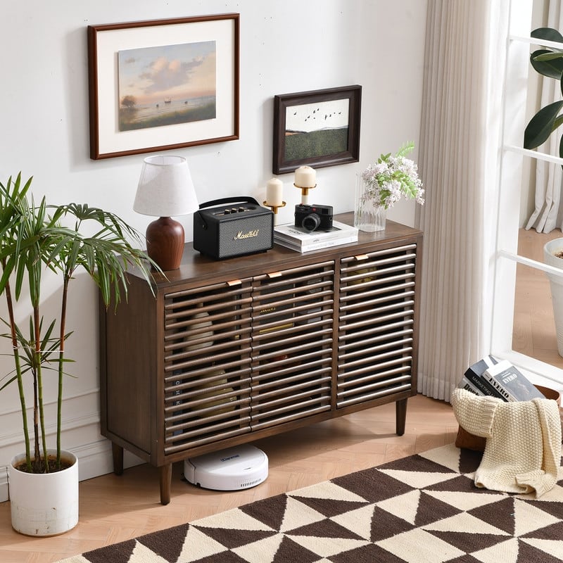 3-Door Storage Cabinet With Adjustable Shelves