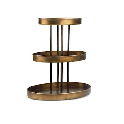 3 Tier Oval Tabletop Display Stand