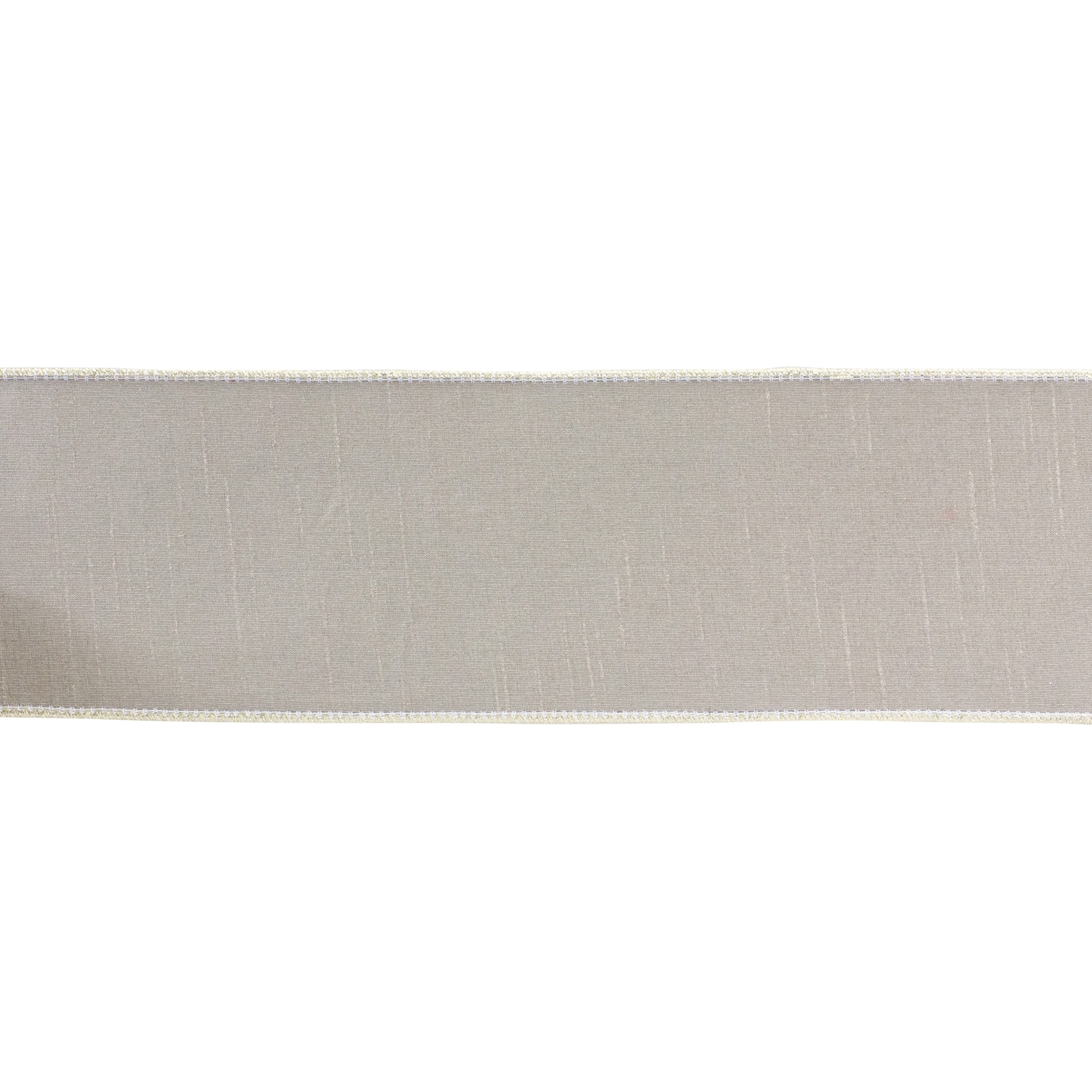 Beige Holiday Ribbon 4" x 10 yds.