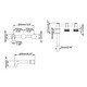 preview thumbnail 14 of 20, Solid Brass 2-Round Knob Handle Wall Mounted Bathroom Faucet