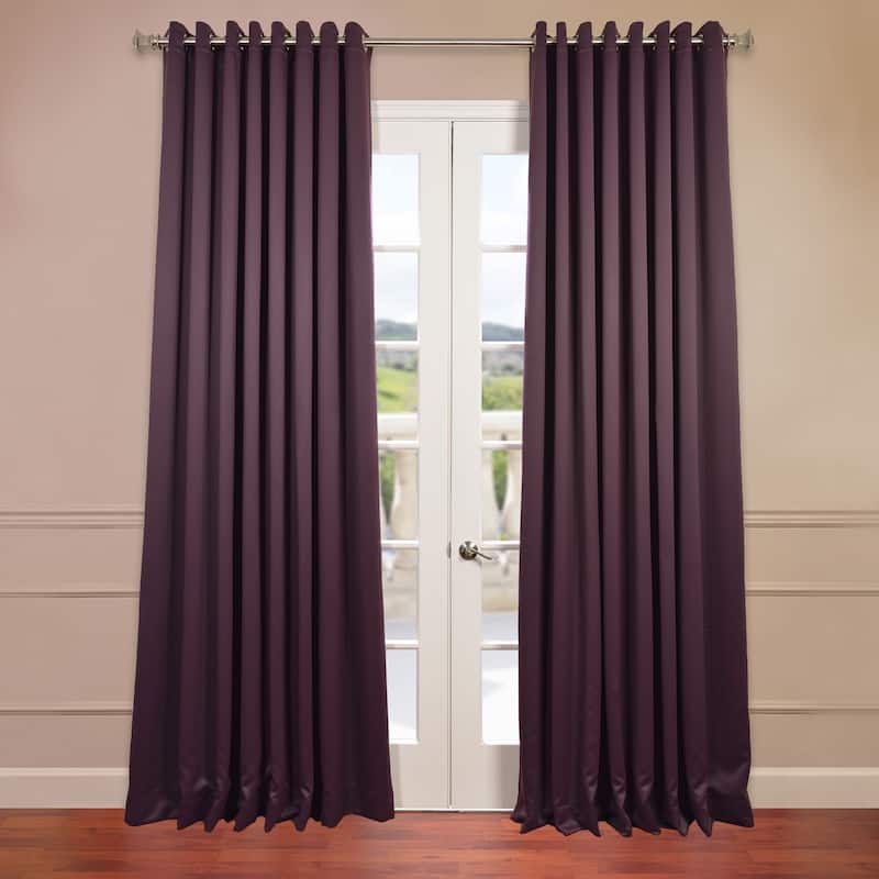 Exclusive Fabrics Extra Wide Room Darkening Grommet 96-inch Curtain (1 Panel)