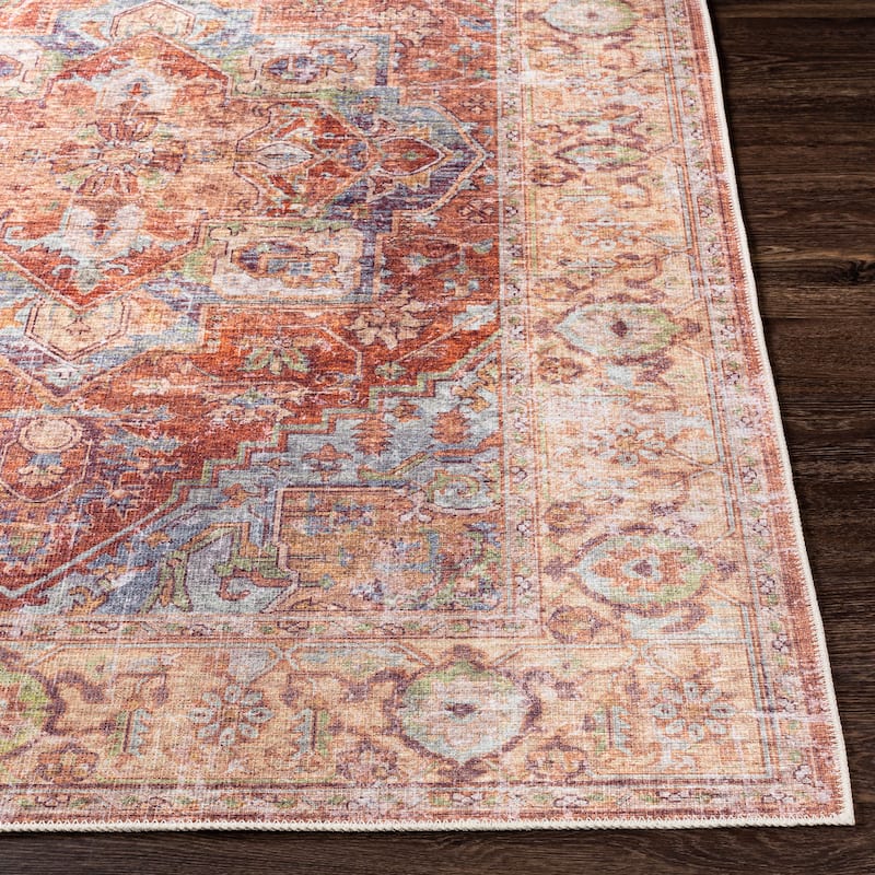 Livabliss Tala Vintage Machine Washable Area Rug