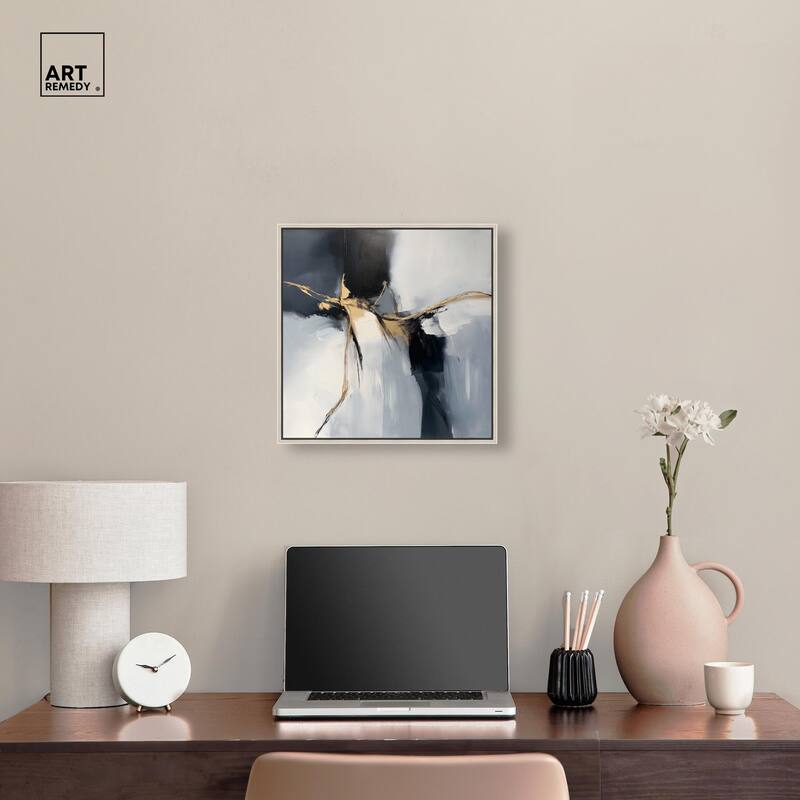 Golden Fissure II Canvas by Art Remedy