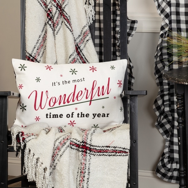 Emmie Wonderful Time Pillow 14x22. Opens flyout.