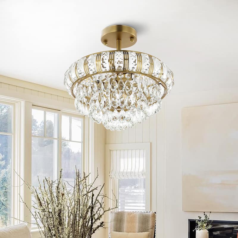 GetLedel 3-Light Empire Crystal Chandelier