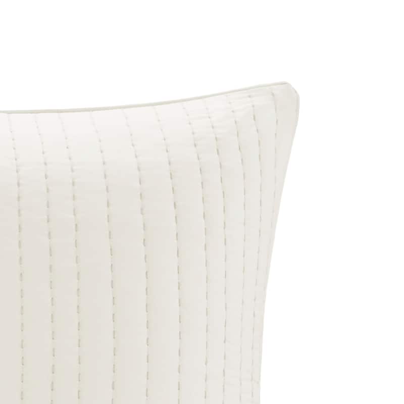 INK+IVY Camila Cotton Quilted Euro Sham