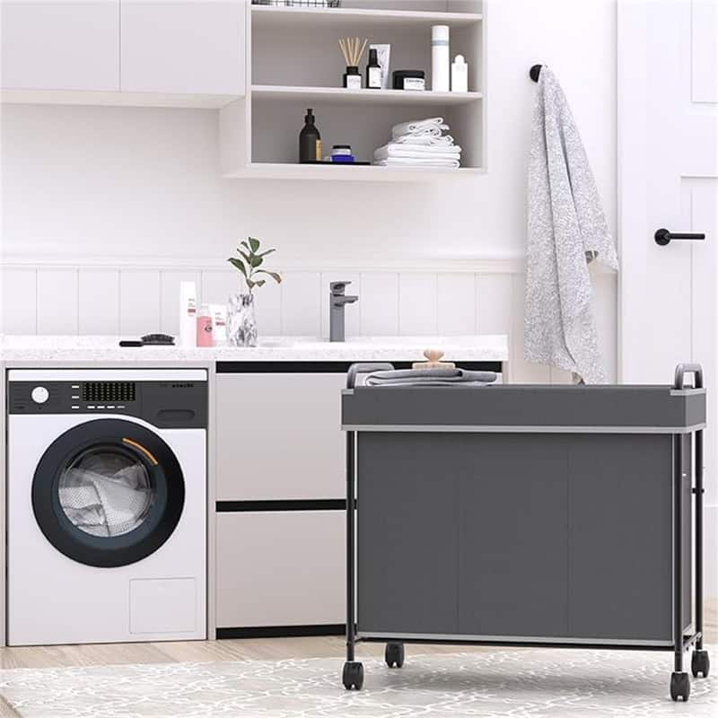 180L Large Laundry Hamper, 3 Bag Laundry Sorter - 29"L x 17"W x 29.5"H