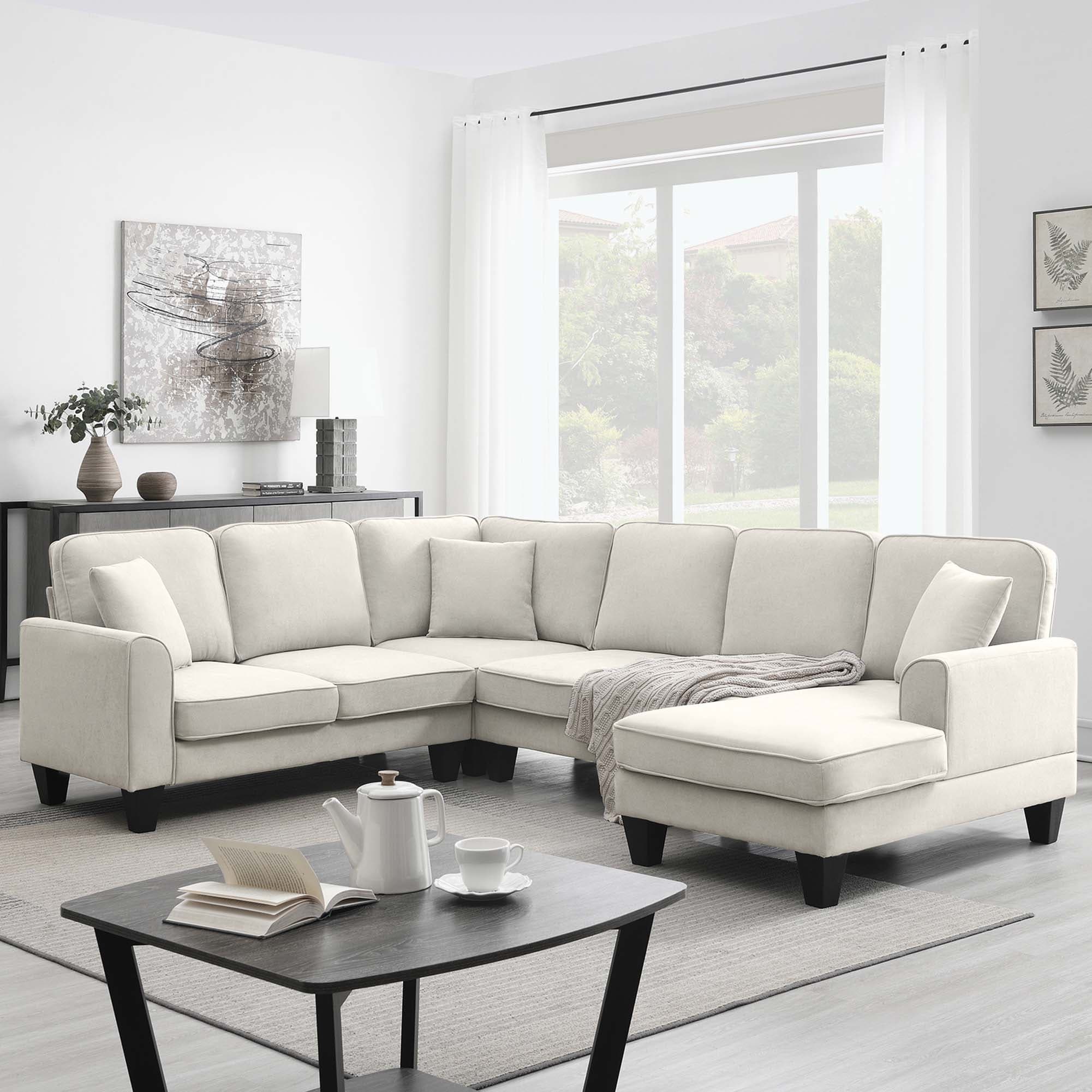 Modern sectional leather sofa hot sale set 7 seater