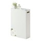preview thumbnail 1 of 6, Yamazaki Home Toilet Paper Stocker, Steel, Holds 12 toilet paper rolls, Holds 4.4 lbs L 4.92 x W 12.99 x H  18.9 inches - White