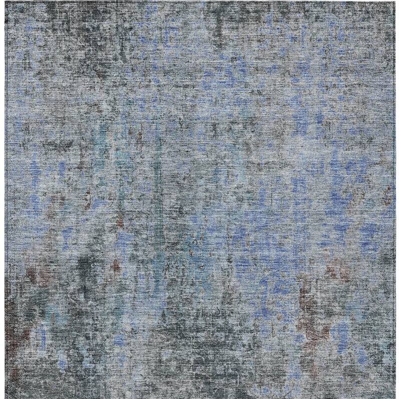 HomeRoots Abstract Transitional Rectangle Outdoor Rug