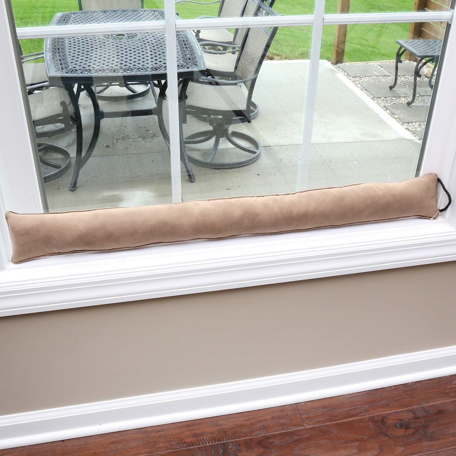 Shop Home District Draft Dodger Faux Suede Weighted Door And
