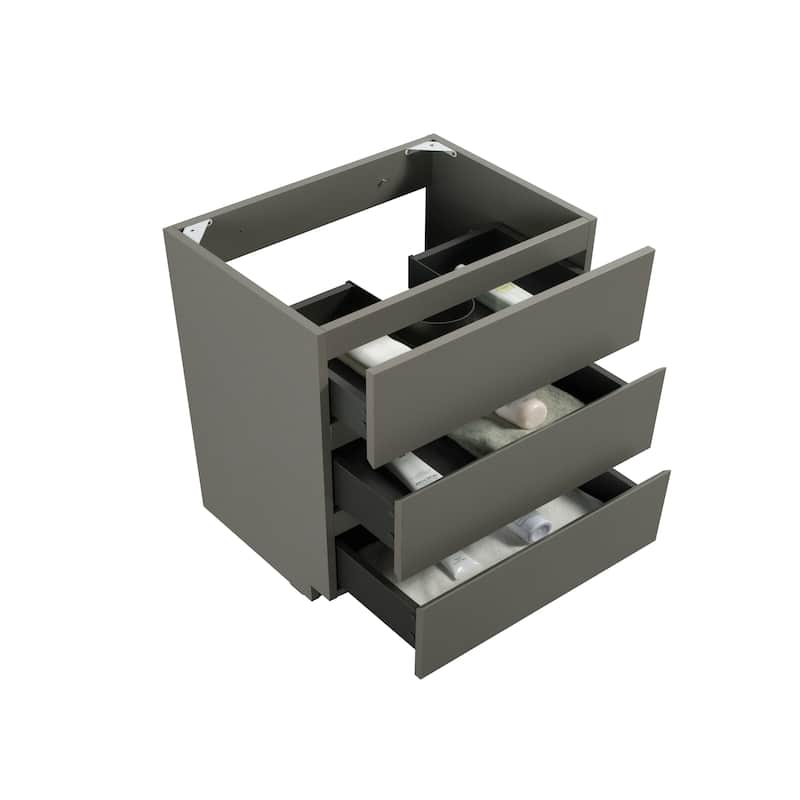 Floor cabinet WITHOUT basin,With three drawers