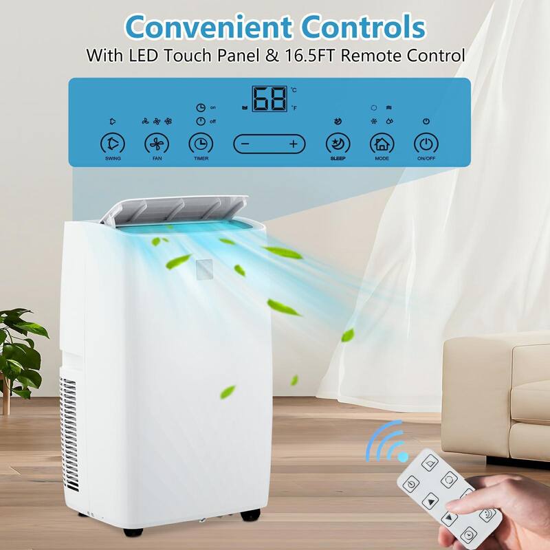 14000Btus Portable Air Conditioner Cools Up to 750 Sq. Ft. - N/A