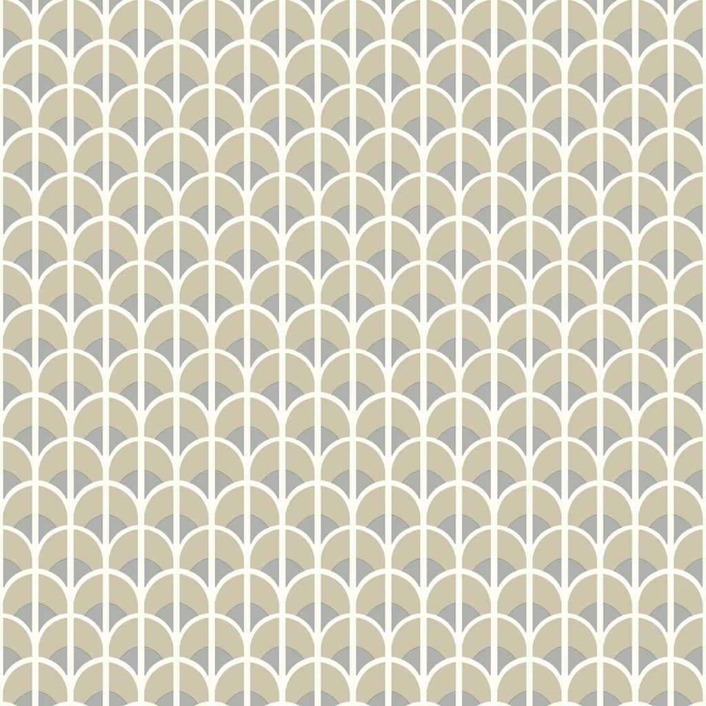 Galerie Wallcoverings Italian Style Geometric Arch Design Vinyl on Non-woven Matte Wallpaper Roll