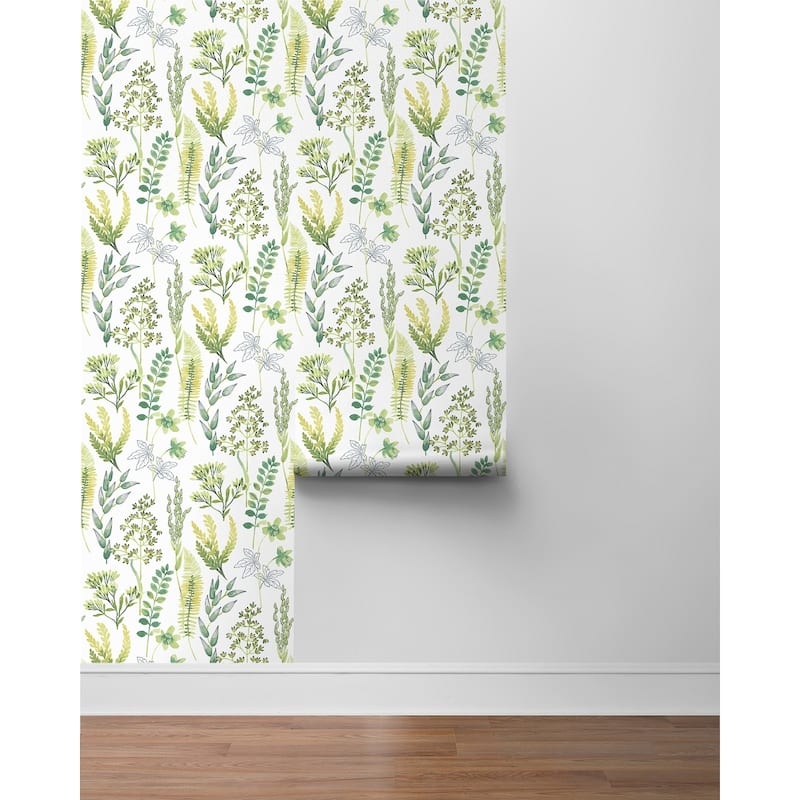 NextWall Wild Garden Peel and Stick Wallpaper