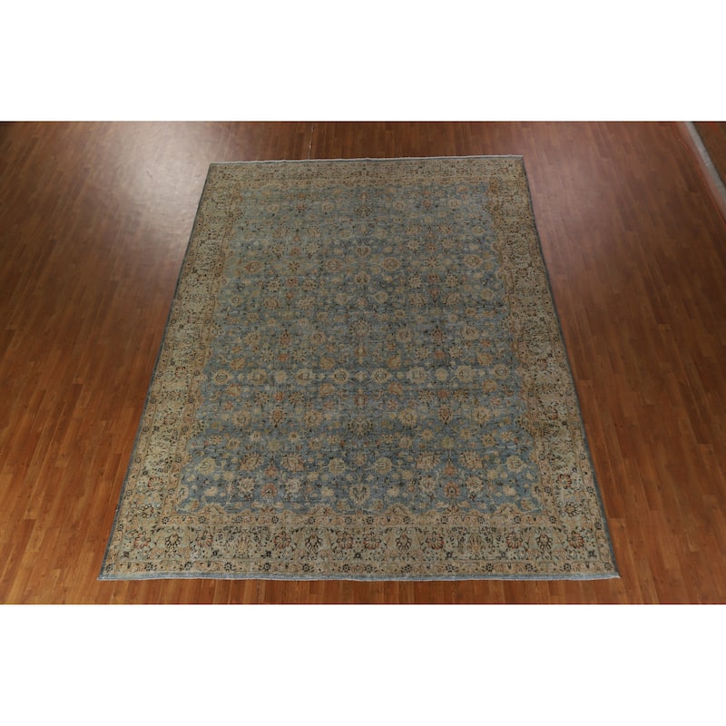 Vegetable Dye Sultanabad Persian Area Antique Rug Handmade Wool Carpet - 9'6" x 12'8"