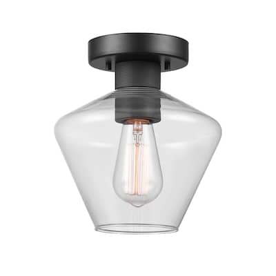 Globe Electric 91009612 Harling 8" Wide Semi-flush Urn Ceiling Fixture