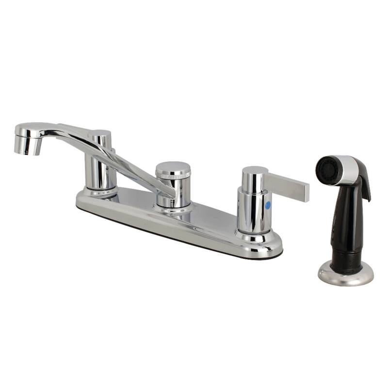 Kingston Brass NuvoFusion 1.8 GPM Standard Kitchen Faucet - Includes - Polished Chrome