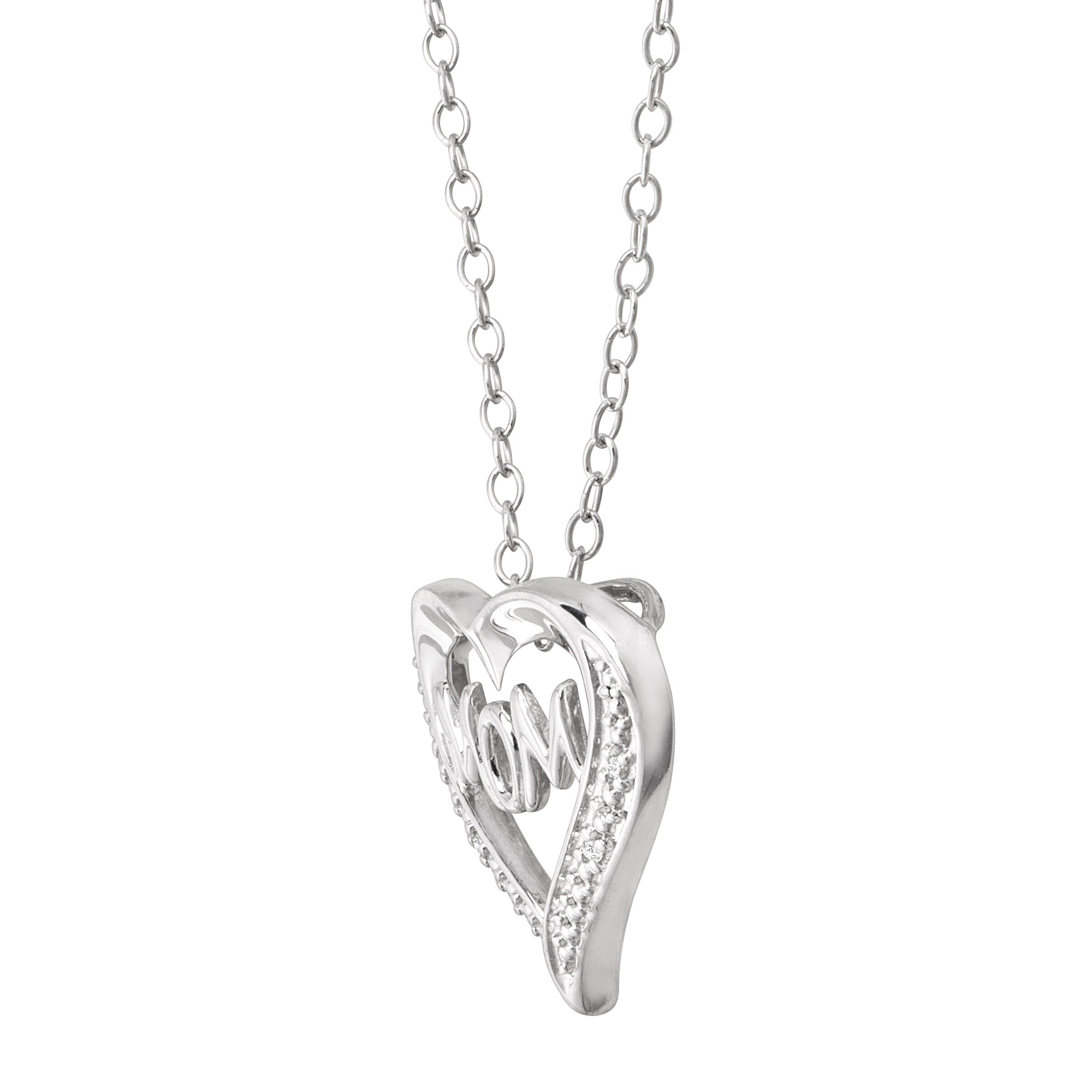 open heart mom necklace