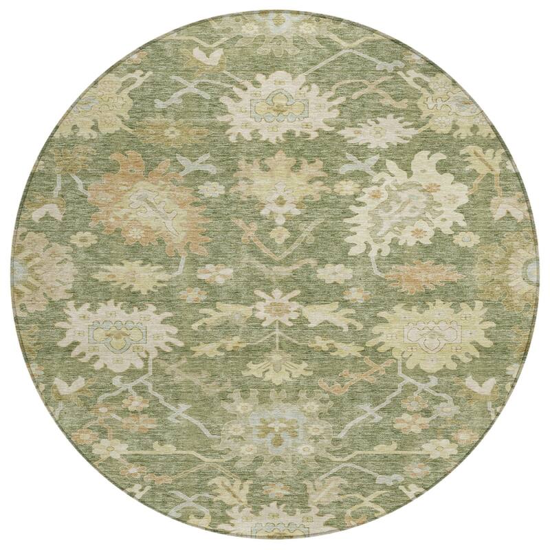 HomeRoots Floral Traditional Rectangle Outdoor Rug