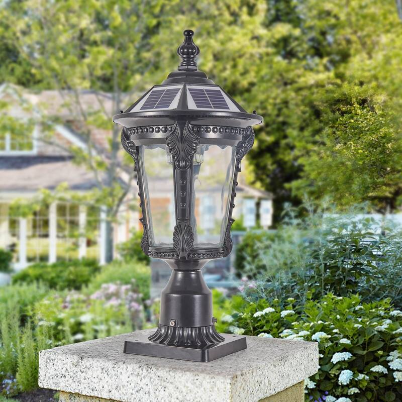 Retro Solar Lights With Dimmable LED 1 pack - Black