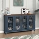preview thumbnail 5 of 34, 63" Vintage Style Wood Kitchen Accent Buffet Sideboard Cabinet - 63" in Width