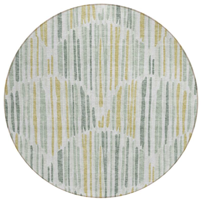 HomeRoots Abstract Transitional Rectangle Outdoor Rug