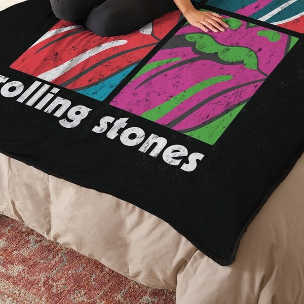 Cloud Touch Throw Blanket, Officially Licensed, Bold Band Logos