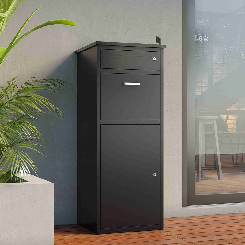 Heavy-Duty Steel Package Drop Box with Anti-Theft Design, Weather-Resistant