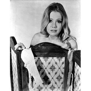 Hayley Mills Topless Covered with Divider Photo Print - Bed Bath