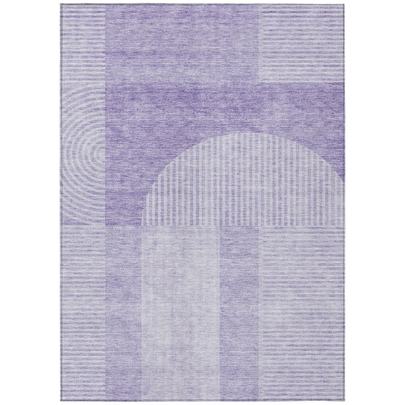 Machine Washable Indoor/ Outdoor Chantille Modern Deco Rug
