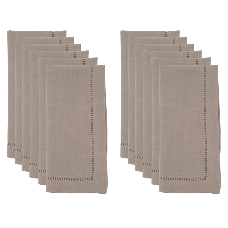 Classic Hemstitch Border Dinner Napkin (Set of 12)