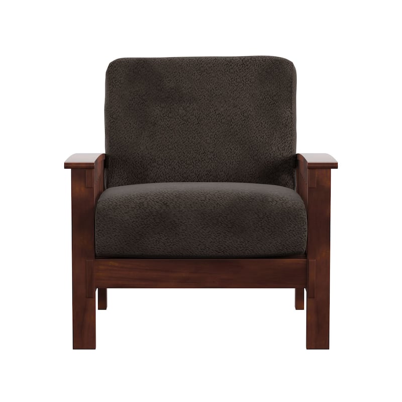 Hills Mission-Style Oak Accent Chair by iNSPIRE Q Classic