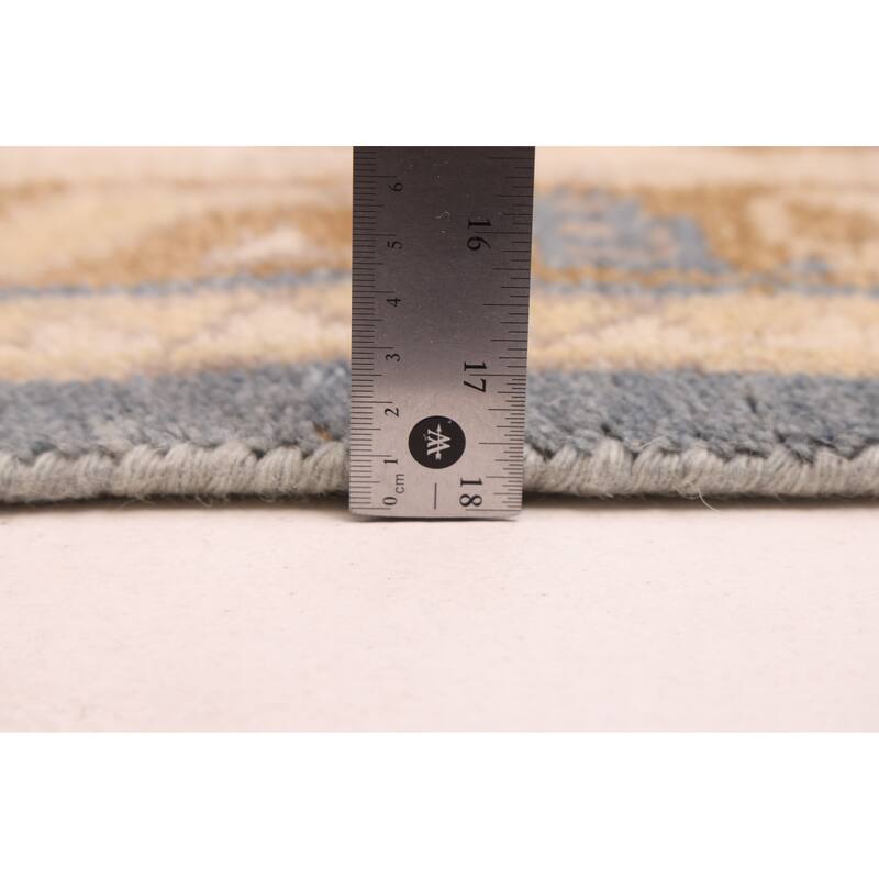 ECARPETGALLERY Hand-knotted Royal Oushak Light Denim Blue Wool Rug - 8'1 x 9'11