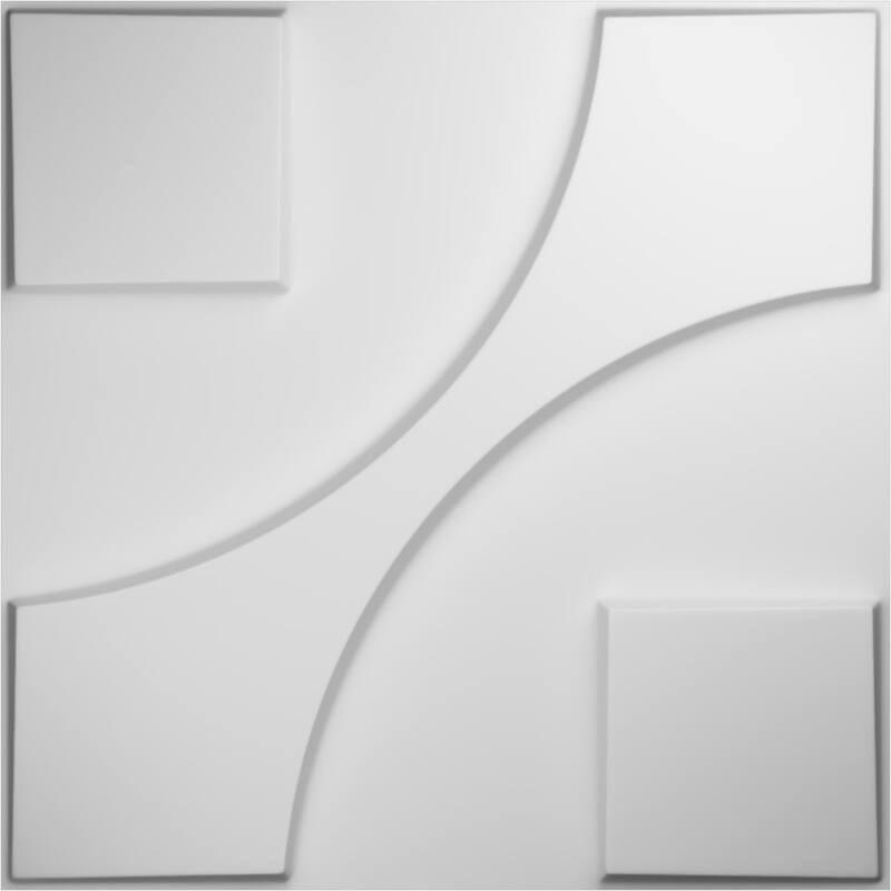 19 5/8"W x 19 5/8"H Nestor EnduraWall Decorative 3D Wall Panel - 12-Pack - Unfinished