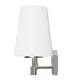 preview thumbnail 6 of 8, Hunter Nolita Vanity Wall Light - Bathroom - Contemporary, Transitional - White Glass Shades - Damp Rated!