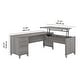 preview thumbnail 62 of 67, Bush Somerset 72W 3 Position Sit to Stand L Shaped Desk in Ash Gray