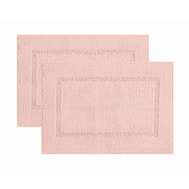 Truly Soft Cloud Set of 2 Bath Rug - Blush - (2) 17x24